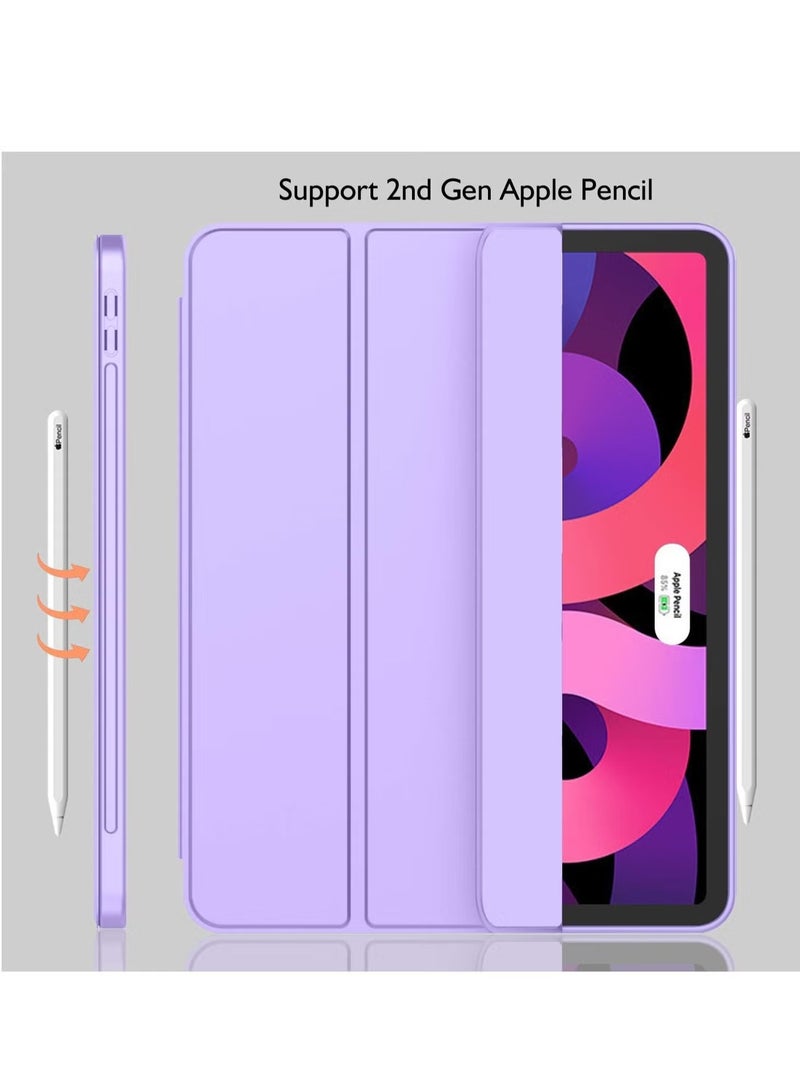 TIGER iPad Air 11 Inch Case M2 2024 – Compatible with iPad Air 5th/4th Generation (2022/2020) 10.9 Inch, Trifold Stand Smart Case with Pencil Holder, Purple - Image 2