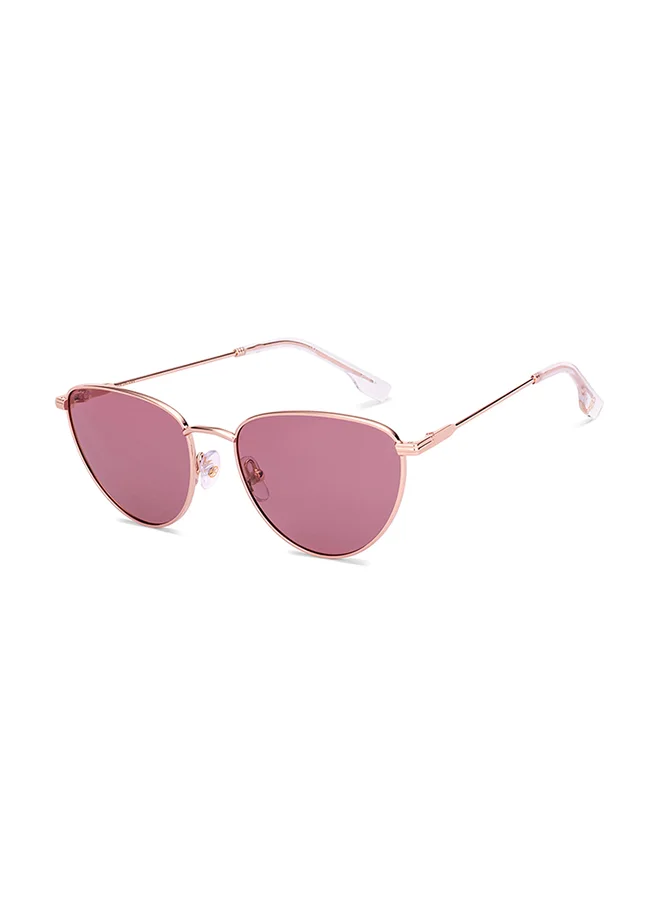 جون جاكوبس John Jacobs | Rose Gold - Pink | Full Rim Cat Eye Stylish & Premium Sunglasses | Polarized and 100% UV Protected | Women | Narrow | JJ S70011