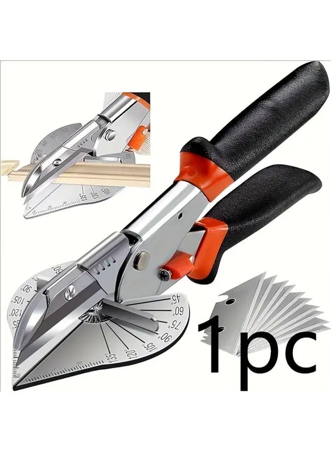 Silvery Multi Angle Oblique Cutter Manual Tool For Plastic PVC And Mold Decoration - Image 1