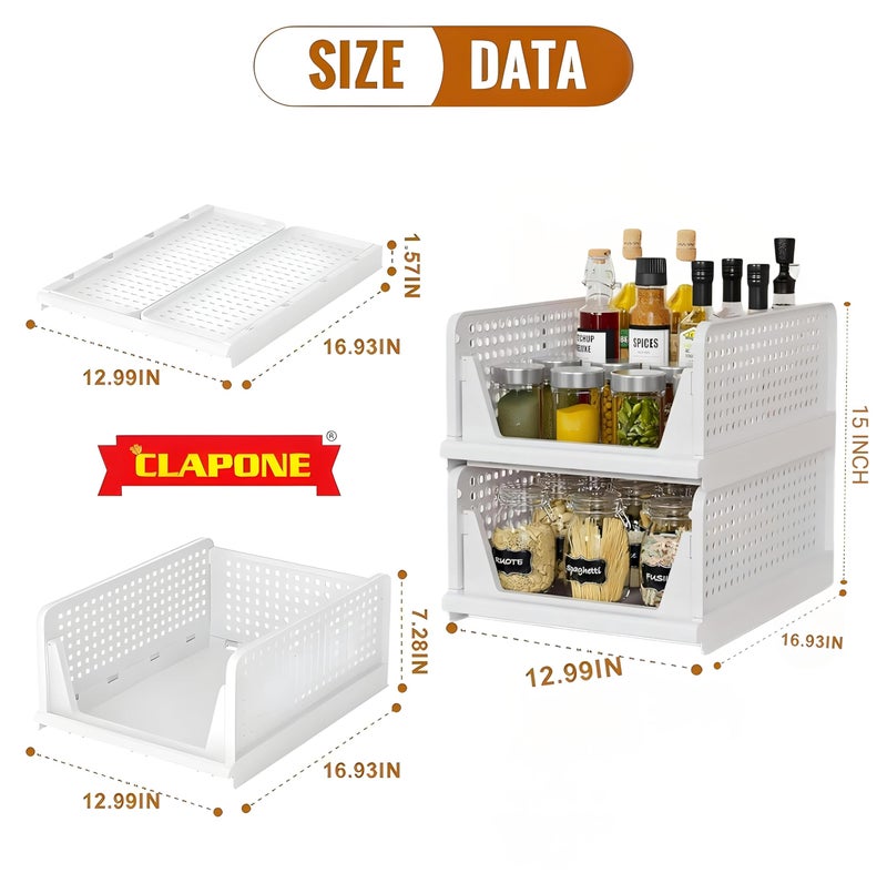 CLAPONE Self Adhesive Organizer Combo/Racks and Shelves for Wall/Stand for Bathroom Without Drill/Soap Holder with Tooth Brush Holder/Bathroom Accessories (White, 2 Pieces) - Image 2