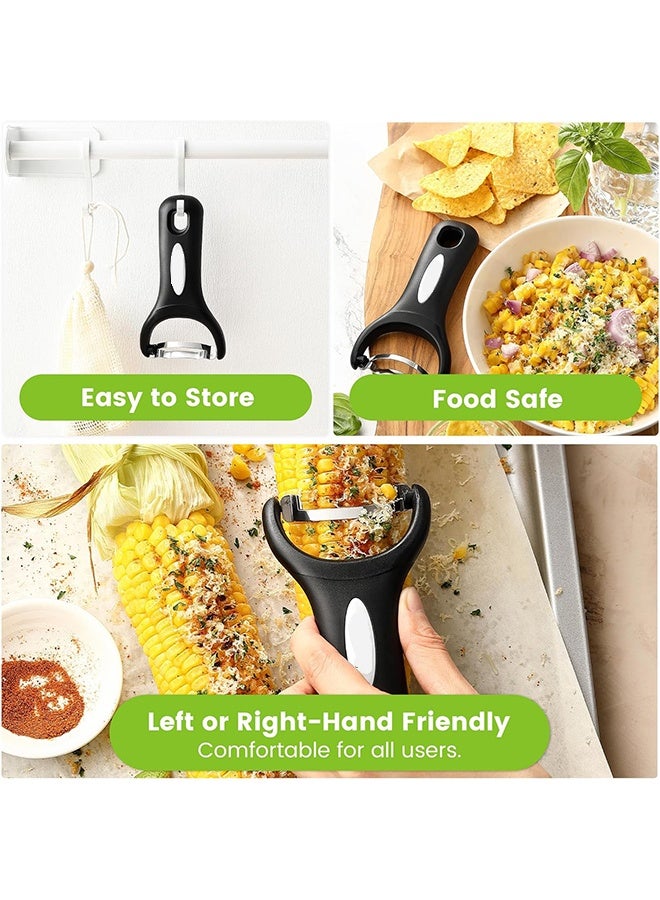 general Spring Chef Stainless Steel Corn Peeler – Corn on the Cob Stripper Tool – Durable & Efficient Kernel Remover Tool – Easy to Use Kernel Cutter - Dishwasher Safe Kitchen Gadget - Image 4