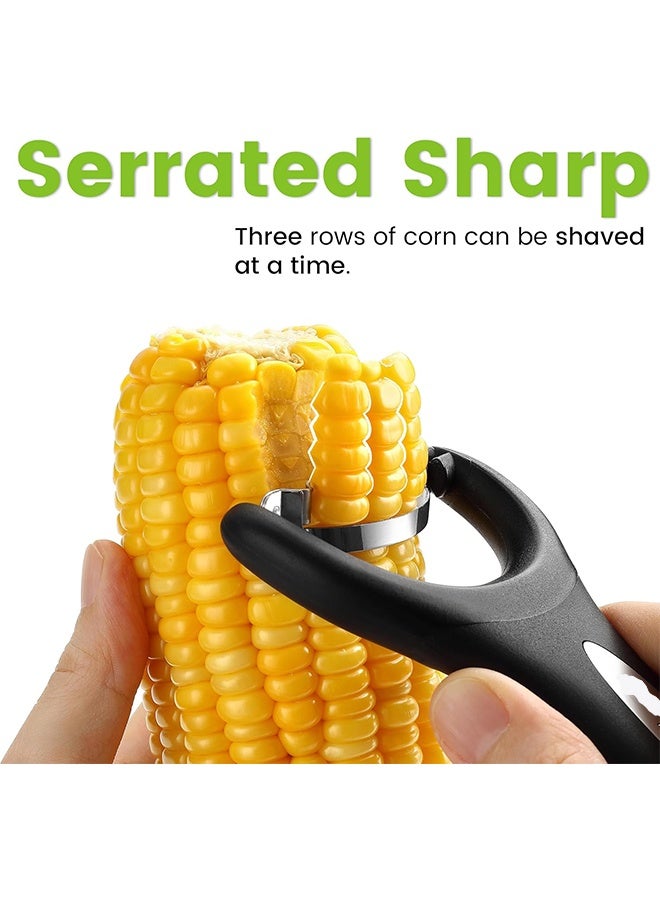 general Spring Chef Stainless Steel Corn Peeler – Corn on the Cob Stripper Tool – Durable & Efficient Kernel Remover Tool – Easy to Use Kernel Cutter - Dishwasher Safe Kitchen Gadget - Image 5