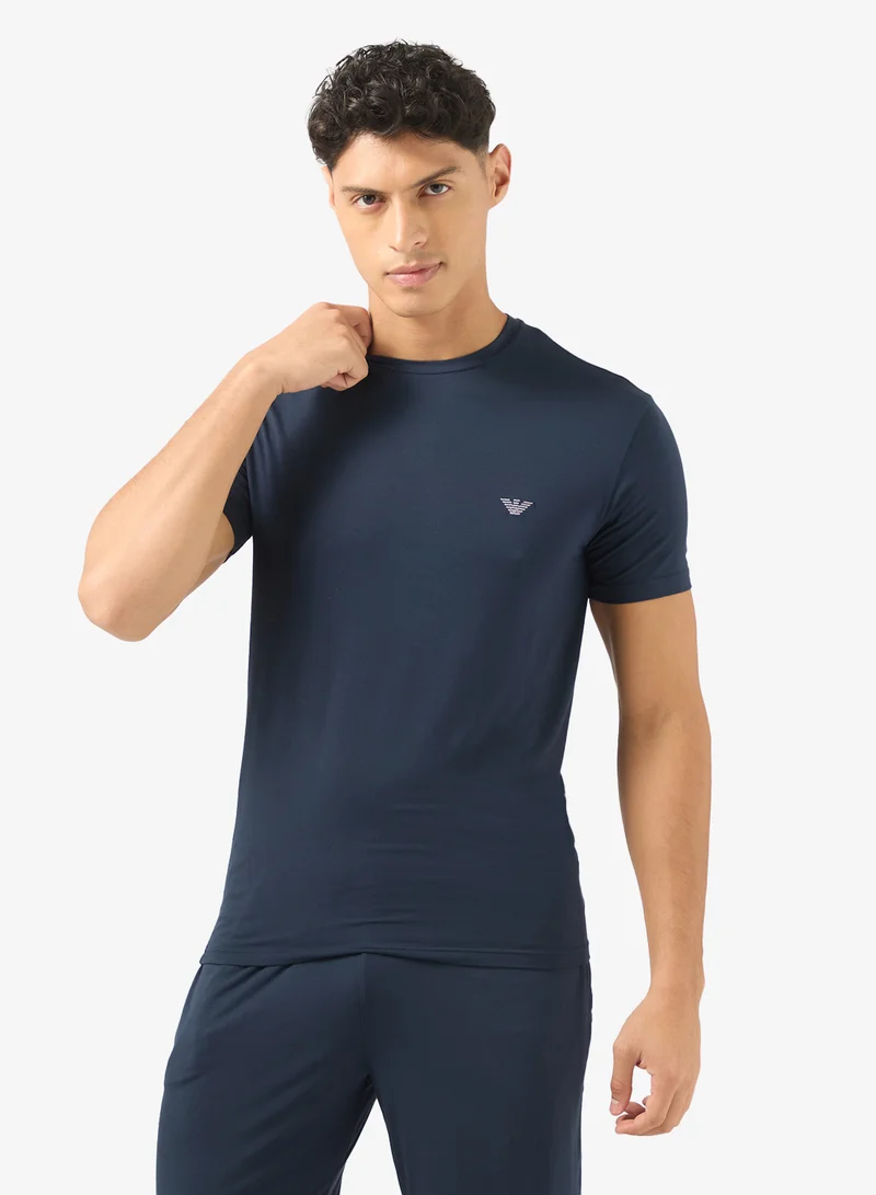 امبوريو ارماني بيجامة أساسية برباط