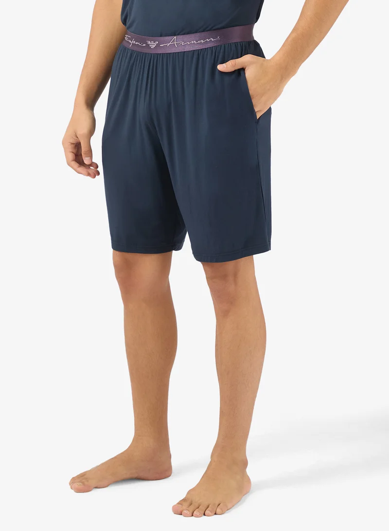 امبوريو ارماني بيجامة أساسية برباط