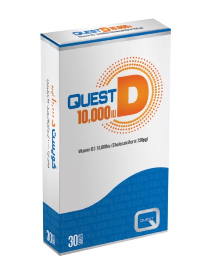 Quest Vitamin D3 10000Iu Tablets, 30 Tablets - Image 1