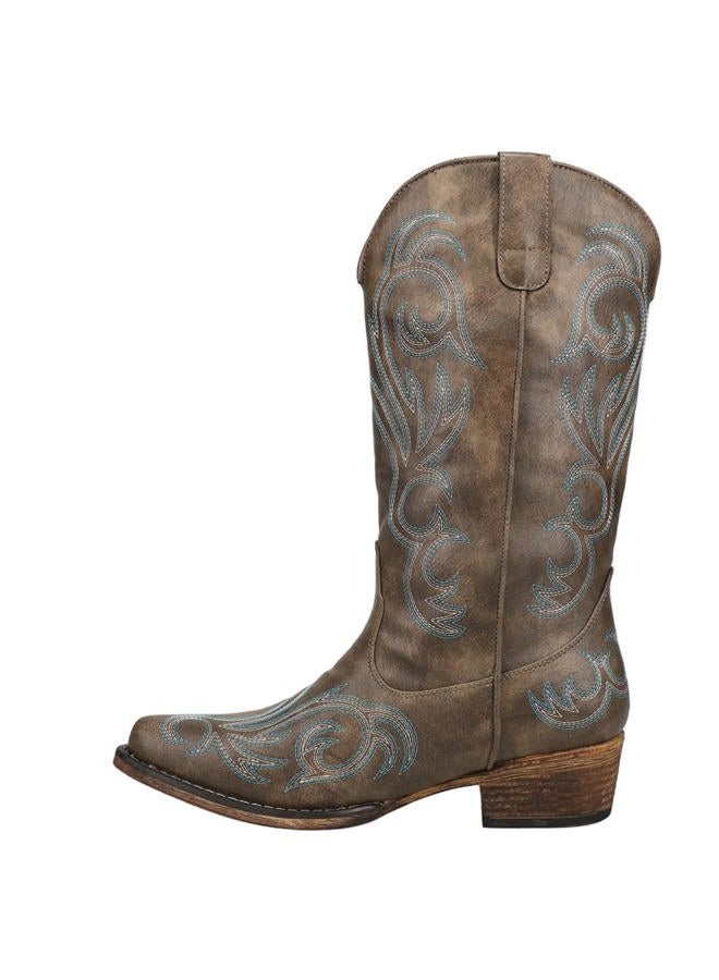 ROPER Women's Riley Western Boot Brown 8.5, 39.5 EU - Image 3
