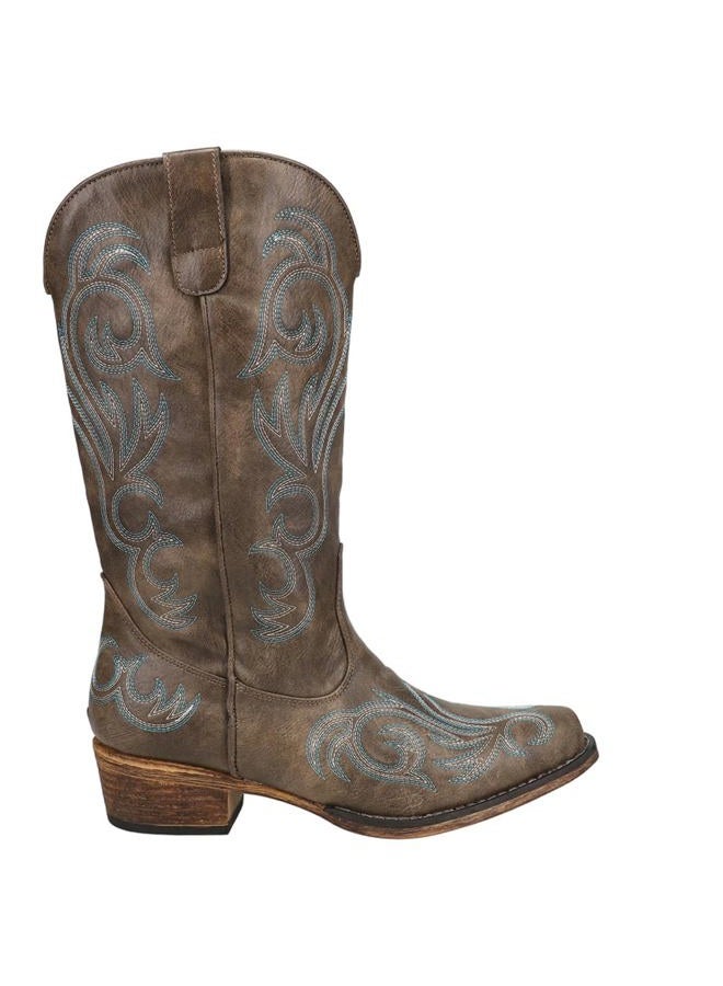 ROPER Women's Riley Western Boot Brown 8.5, 39.5 EU - Image 1