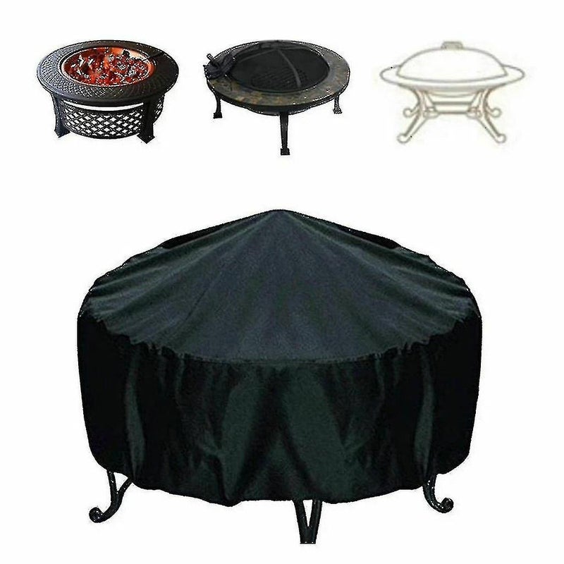 waterproof Patio Fire Pit Cover Uv Protector Grill Shelter Garden Bbq Furniture Covers(75*30cm) - Image 1