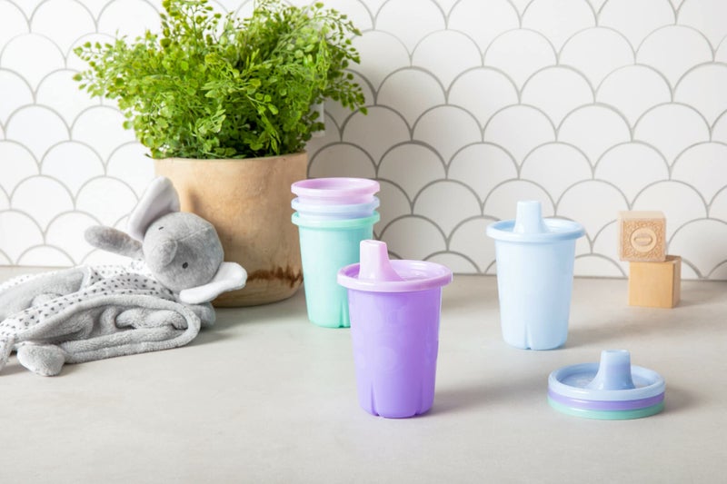The First Years Take & Toss Sippy Cups - Spill Proof Toddler Cups Value Party Pack - 10 Oz - 20 Count,Pastel - Image 2