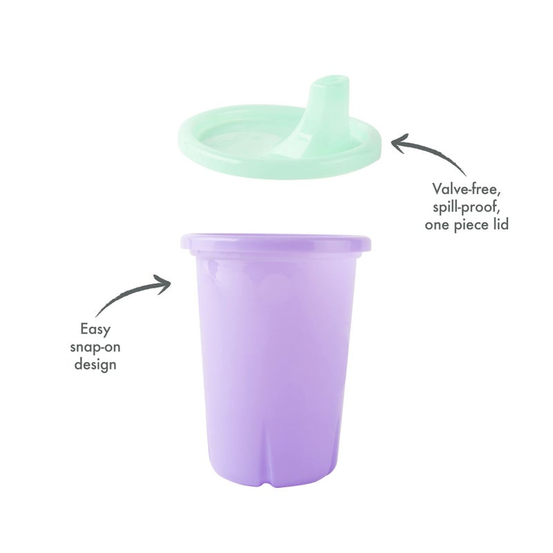 The First Years Take & Toss Sippy Cups - Spill Proof Toddler Cups Value Party Pack - 10 Oz - 20 Count,Pastel - Image 3