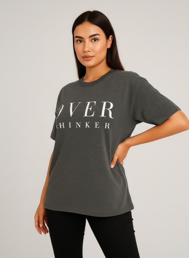 بوز تيشيرت بطبعة جرافيك - Image 1