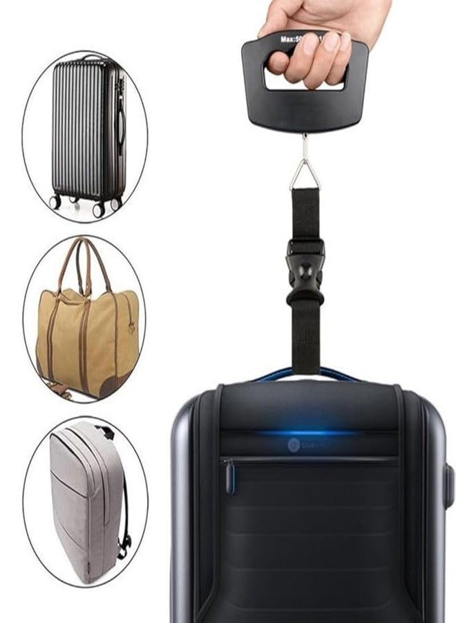 Mabron Inspira Digital Hanging Postal Luggage Scale with Temperature Sensor Rubber Paint Technology White Backlight LCD Display 110LB / 50KG - Image 2