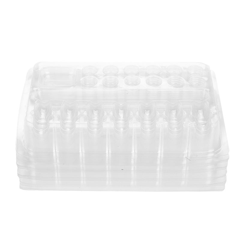 Pro 20pcs Trays Clear Disposable DGT Plastic Tattoo Cartridge Needle Holder Stand - Image 1