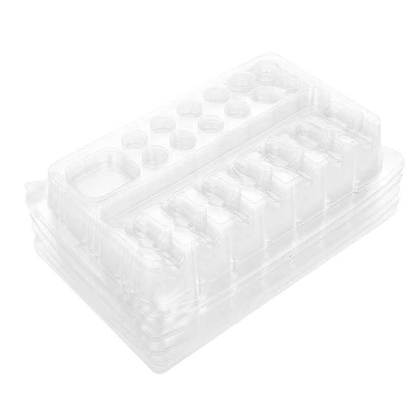 Pro 20pcs Trays Clear Disposable DGT Plastic Tattoo Cartridge Needle Holder Stand - Image 2