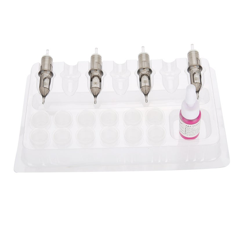 Pro 20pcs Trays Clear Disposable DGT Plastic Tattoo Cartridge Needle Holder Stand - Image 3