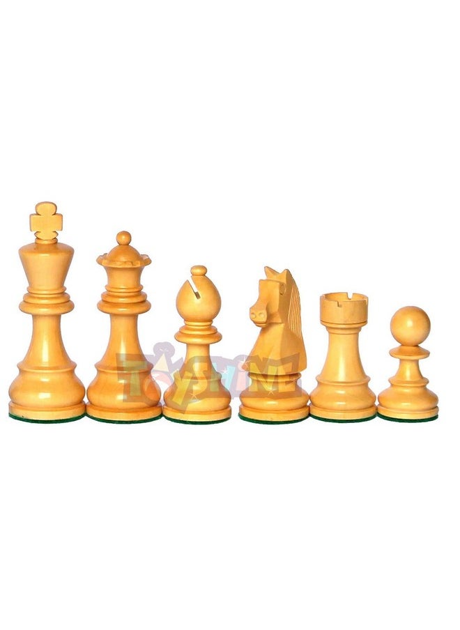 Toyshine - Toyshine Wooden Chess Pieces, Tournament Wood Chessmen Pieces Only, (7 Cm King Figures) Chess Game Pawns Figurine Pieces, Color May Vary (Sstp), Big Kid - Image 1