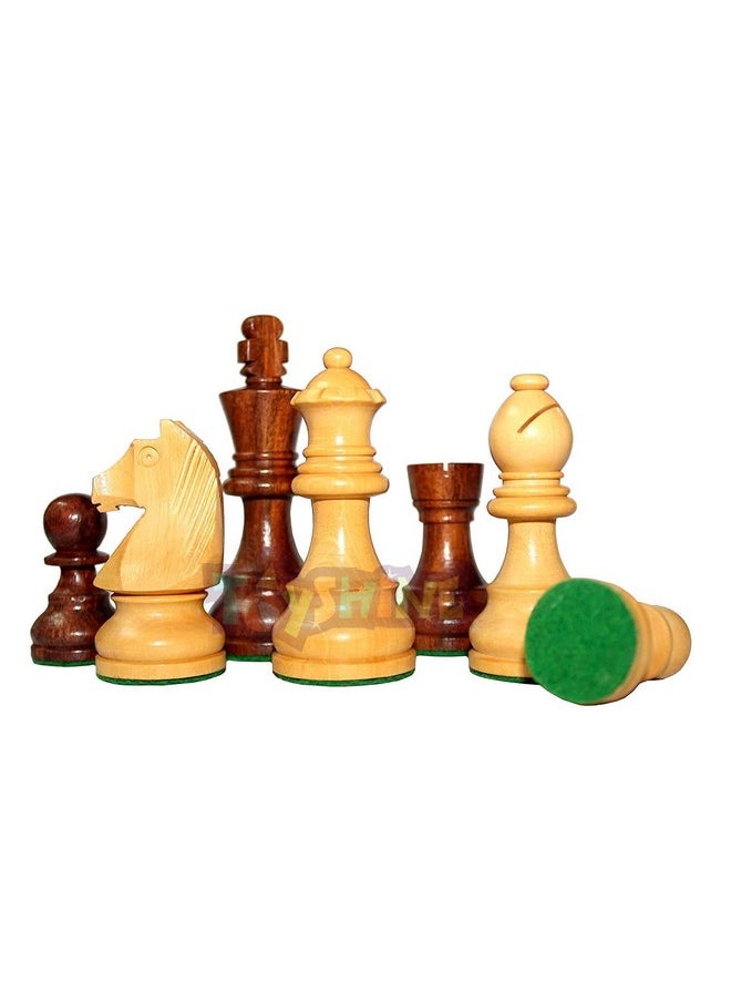 Toyshine - Toyshine Wooden Chess Pieces, Tournament Wood Chessmen Pieces Only, (7 Cm King Figures) Chess Game Pawns Figurine Pieces, Color May Vary (Sstp), Big Kid - Image 1