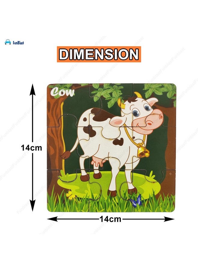 FunBlast Jigsaw Puzzle for Kids - Wooden Paperless Animal Jigsaw Puzzles for Kids/Jigsaw Floor Games for Kids - 36 Pieces (Multicolor) - Image 2