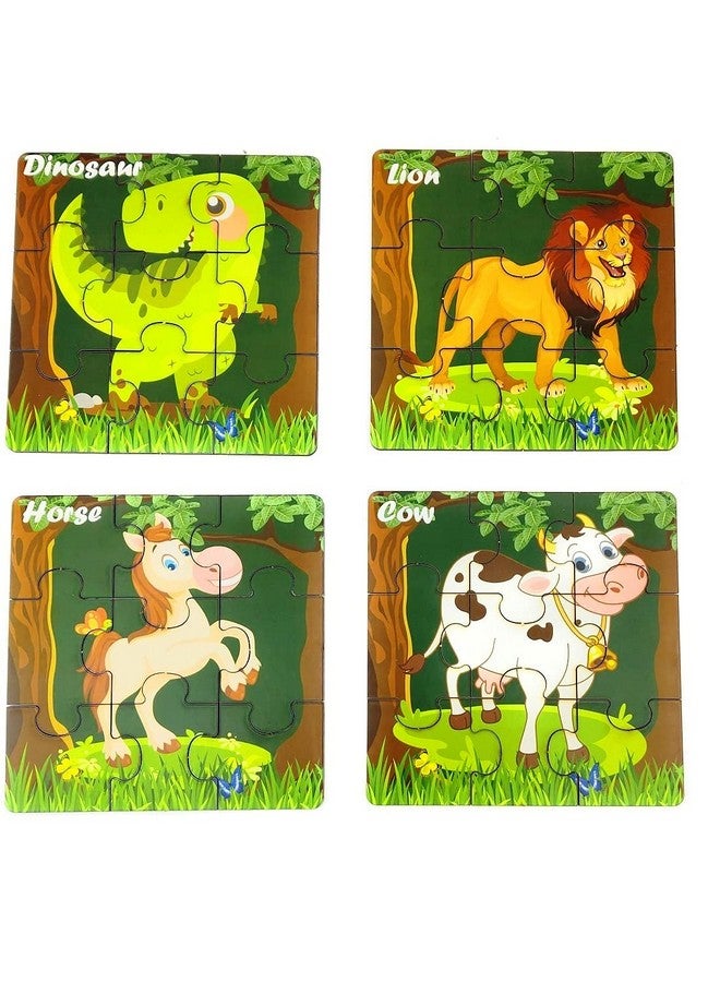 FunBlast Jigsaw Puzzle for Kids - Wooden Paperless Animal Jigsaw Puzzles for Kids/Jigsaw Floor Games for Kids - 36 Pieces (Multicolor) - Image 1