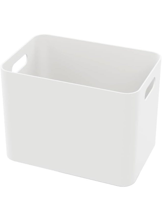 Marcolo Plastic Storage Case with Lid Multi-Purpose Stackable Organizer for Home, Office, Kitchen, or Bathroom (22 x 15 x 18.8 CM) - Image 1