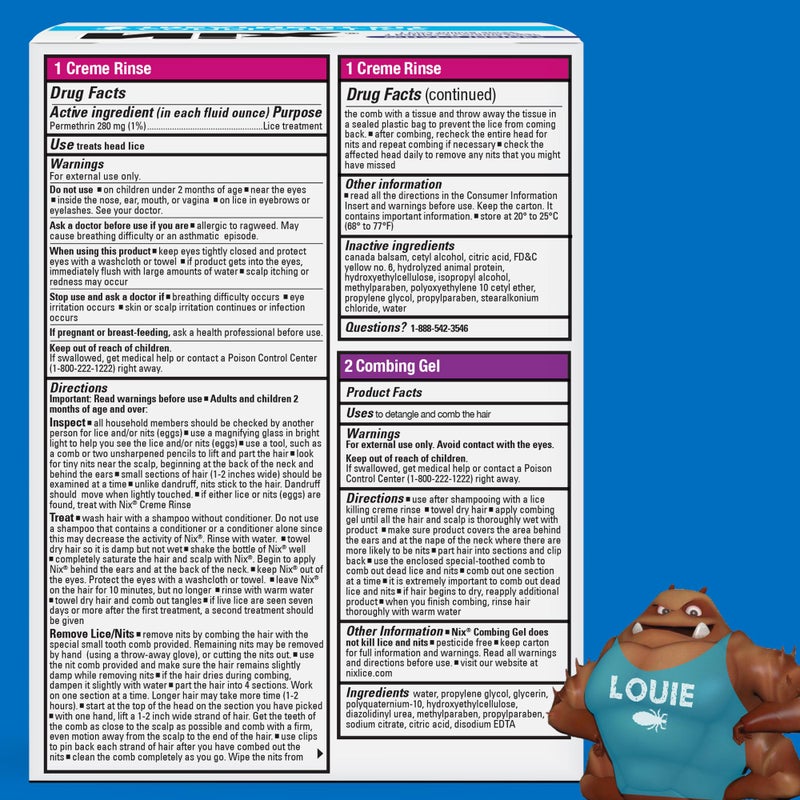 Nix Complete Lice Treatment Kit, Lice Treatment for Hair, Lice Spray for Home, Lice Comb - Image 5