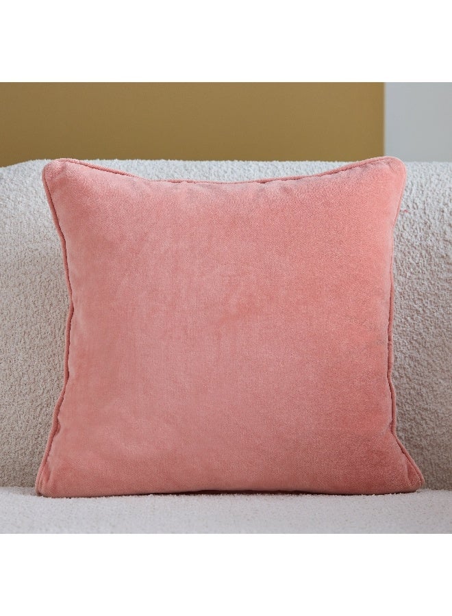 Home Box وسادة فخمة بحواف مخملية محشوة 45 × 45 سم - Image 3