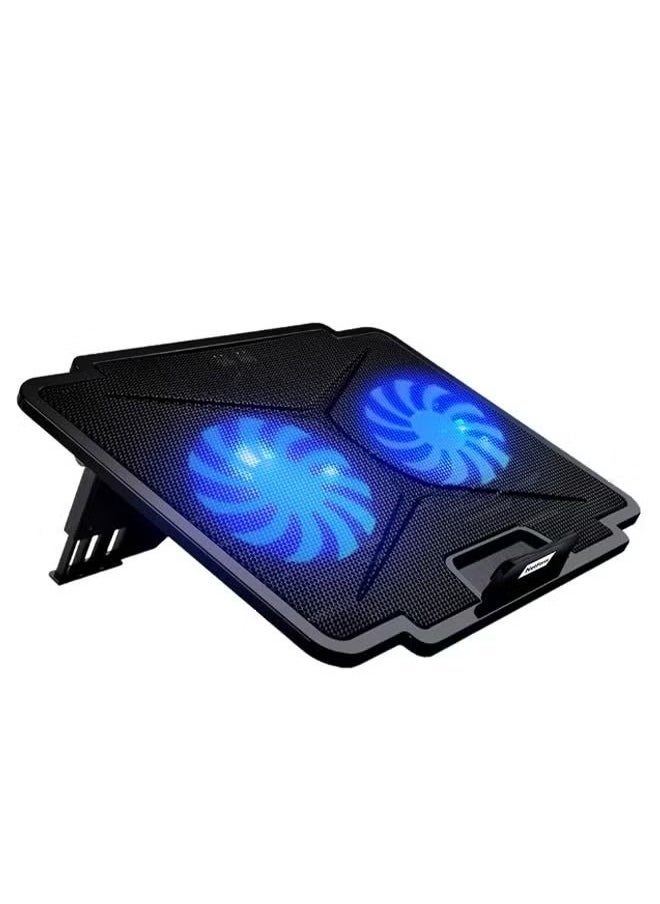 Generic Adjustable Cooling Ventilator Black/Blue  - Image 1