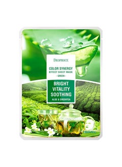 DEOPROCE DEOPROCE COLOR SYNERGY EFFECT  SHEET MASK GREEN 10ea×20g 
