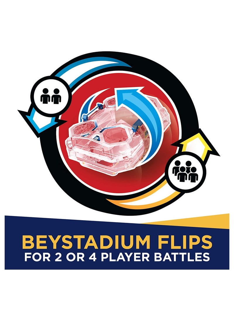 BeyBlade - Beyblade Burst Evolution SwitchStrike Battle Tower Battle Arena by Hasbro Includes Strike Valtryek & Noctemis Beyblades with 2 Different Colours Moreover 2 Launchers - Image 1