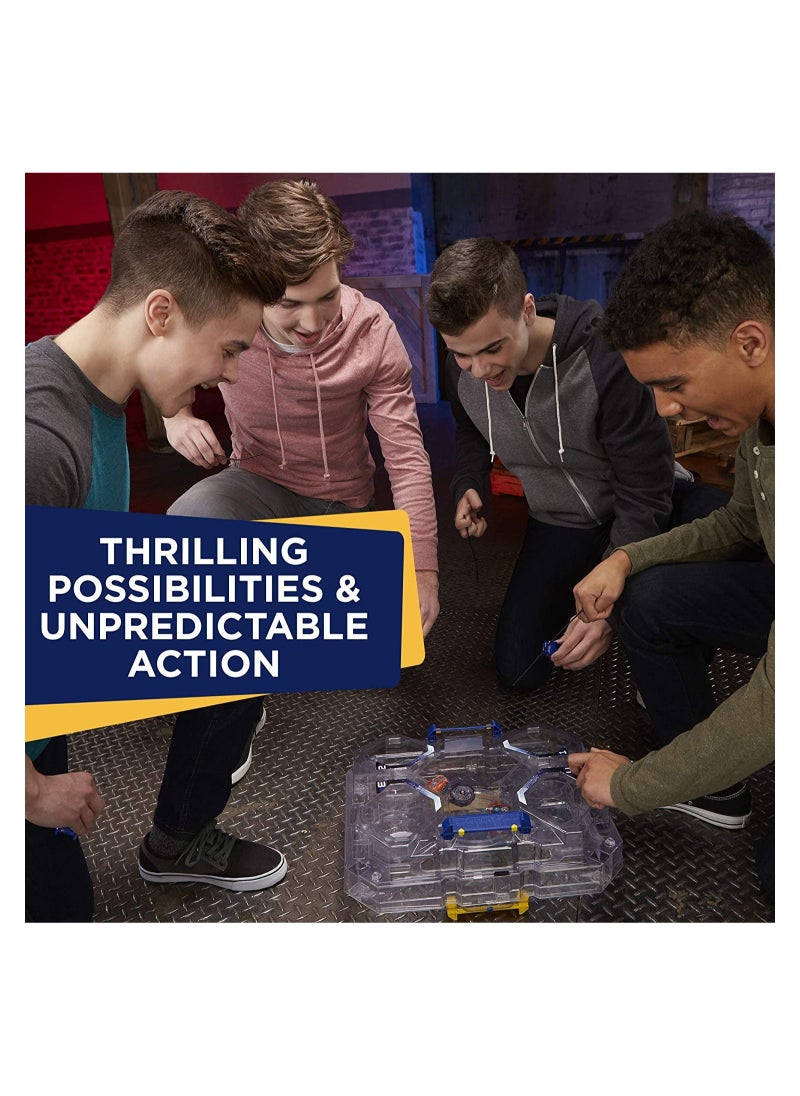 BeyBlade - Beyblade Burst Evolution SwitchStrike Battle Tower Battle Arena by Hasbro Includes Strike Valtryek & Noctemis Beyblades with 2 Different Colours Moreover 2 Launchers - Image 1