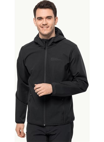 Jack Wolfskin هودي بورنبيرغ م أسود معطف رجالي 1307471-6000  - Image 1