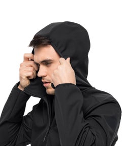 Jack Wolfskin هودي بورنبيرغ م أسود معطف رجالي 1307471-6000  - Image 2