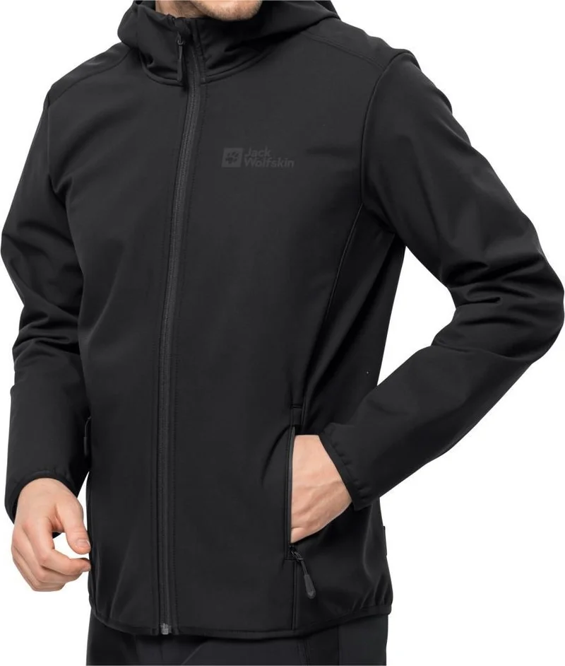 جاك ولفسكن Bornberg Hoody M Black Men's Coat 1307471-6000