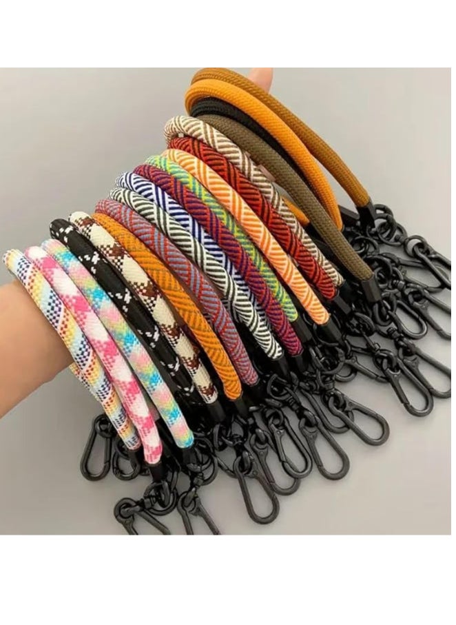 Generic Premium Wrist Strap Cell Phone Lanyard anti theft, Soft Nylon Thick Rope, Phone Hand Strap With Phone Patch Compatible with Phone, Airpods, Purse, Keychain and More 20 Cm  - Image 2