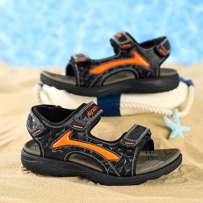 Supply Summer Children'S Sandals Children'S Shoes For Older Children Trendy Soft-Soled Outdoor Beach Shoes - Image 4