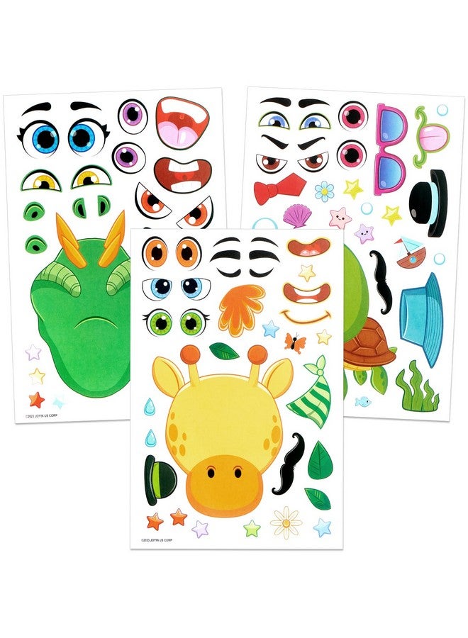 JOYIN 36 PCS 9"x6" Make a face Stickers for Kids, Make Your Own Animal Mix and Match Sticker Sheets with Safaris, Sea and Fantasy Animals Kids Crafts Party Favors Goodie Bags Stuffers - Image 5