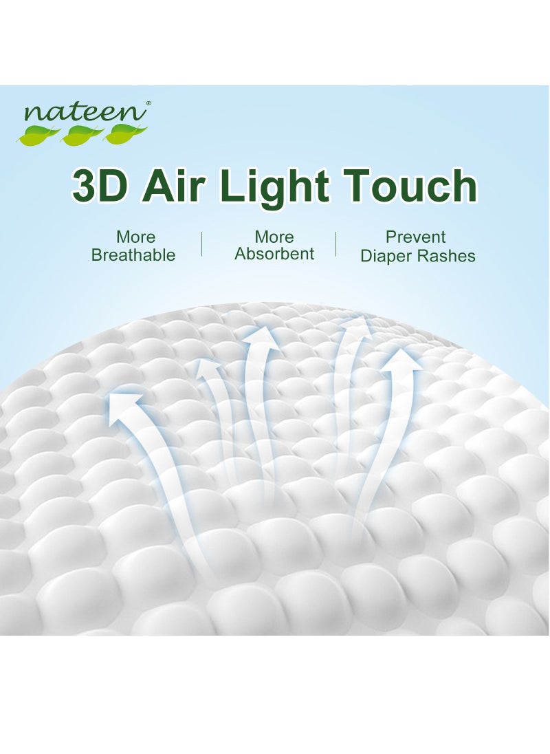 nateen Nateen Premium Care Baby Diapers,Size 2 (3-6kg),Small,80 Count Diapers,Super Absorbent,Breathable Baby Diapers.  - Image 4