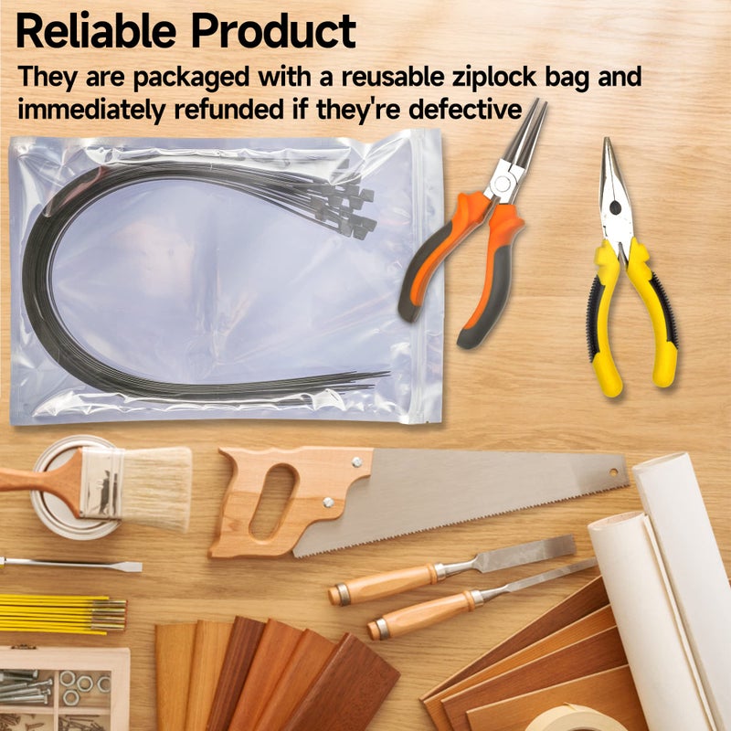 Doter 26 Inches Large Zip Ties Heavy Duty 30 Packs - Max Load 200 Lbs Work Temp 5 ? - 176 ? - Long Durable Adjustable Nylon Wire Ties For Both Indoor And Outdoor - Image 5