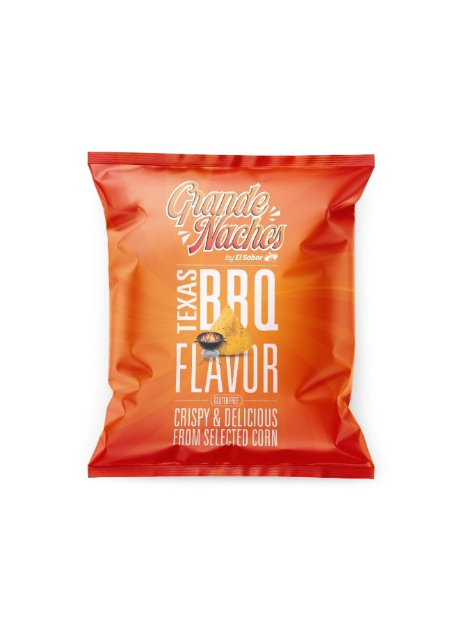 El Sabor Grande Nacho Chips Bbq 200G, Corn Tortilla Chips For Dips Parties And Snacking - Image 1