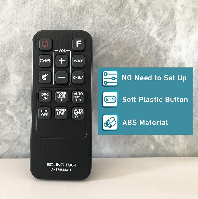 LOMCA Replacement Remote Control for LG Sound bar LAS454B SH3K LAS485B SJ7 SJ9 SJ4Y SK3D SK4D SK1 Surround bar - Image 4