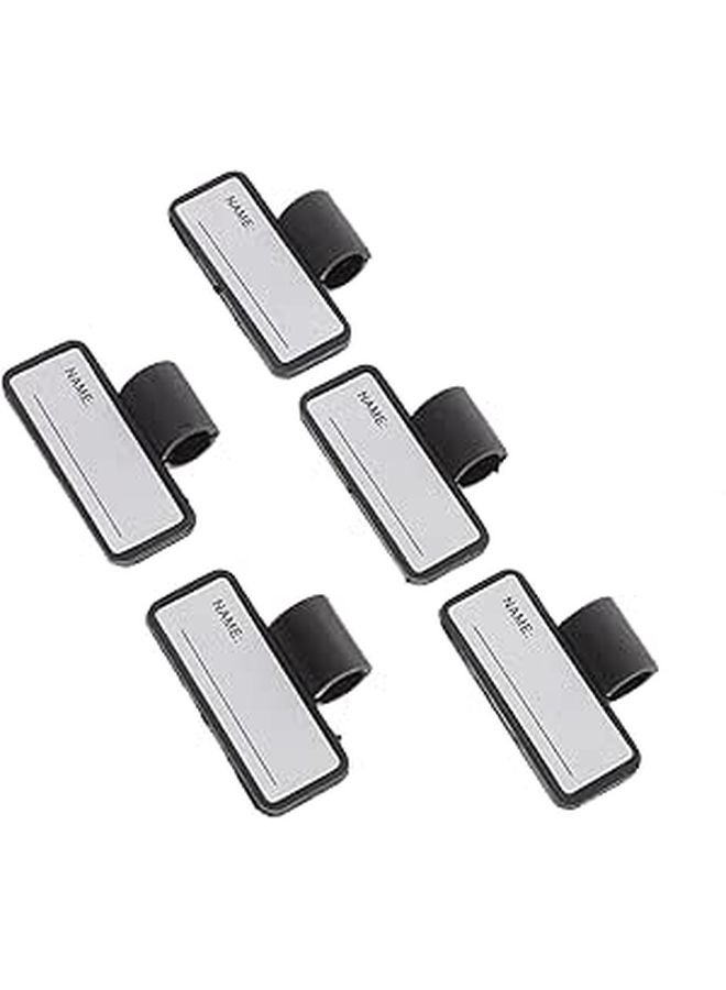5 Pack Two Sided Stethoscope Name Tag Card Holders For Nurses Doctors Easy Identification - Image 1