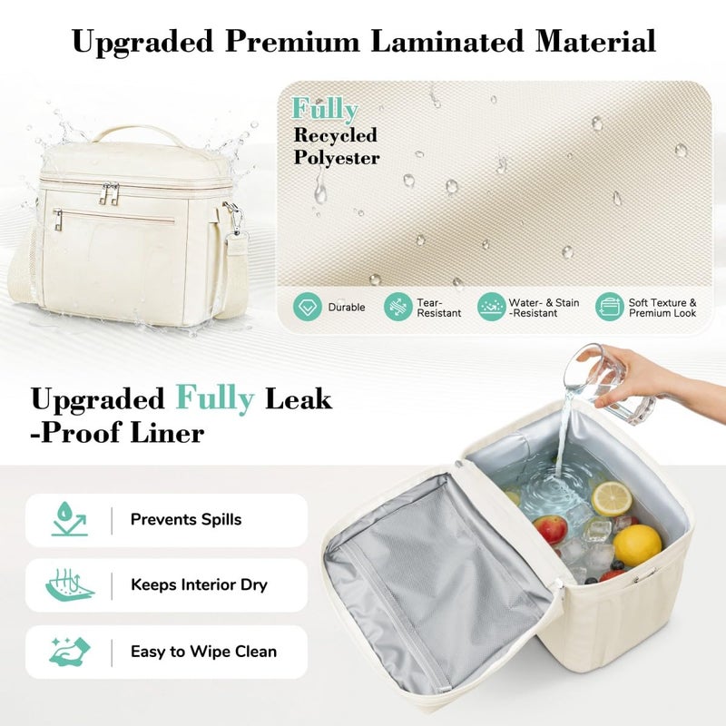 DALINDA Lunch Bag Cooler Bag Lunch Box for Women Men, 13L Large Insulated Leak Proof Lunchbox Lightweight for Picnic,Grocery,Beach,Camping,Travel,Work - Image 4