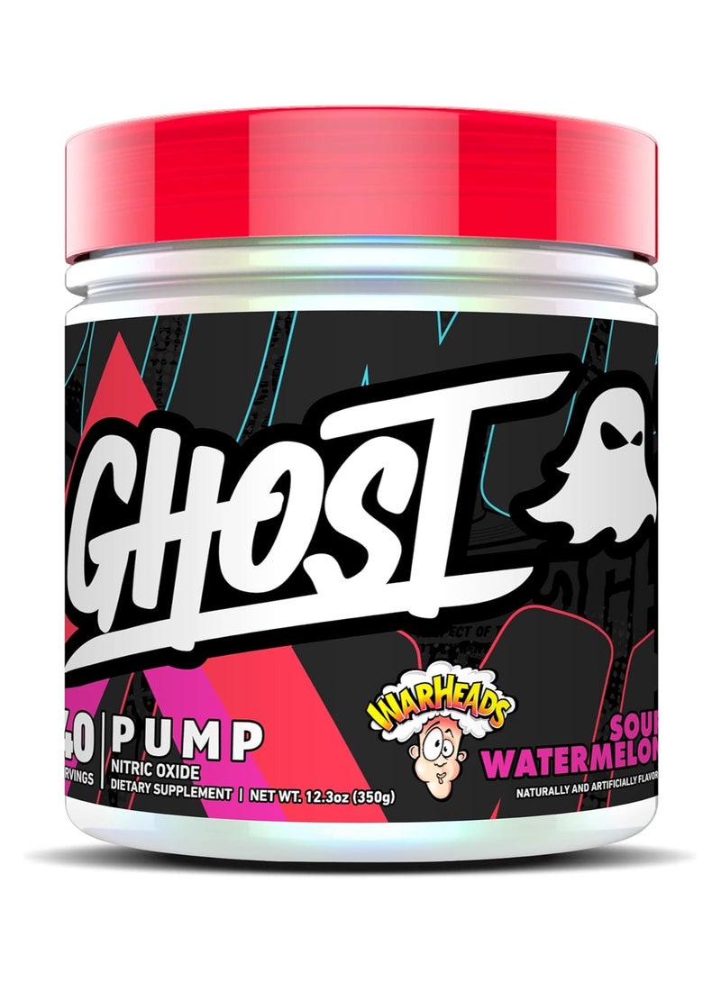 Ghost, Pump, Nitric Oxide, Sour Watermelon, 350g, 40 Servings - Image 1