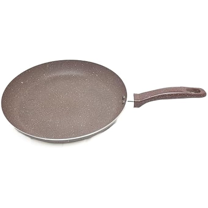 إيزي كوك مقلاة رخامية مفتوحة مقاس 30 سم، مقلاة طهي غير لاصقة بطبقة رخامية مناسبة لجميع أنواع المواقد، مقبض مقاوم للحرارة، مقلاة مطلية بالرخام - Image 2