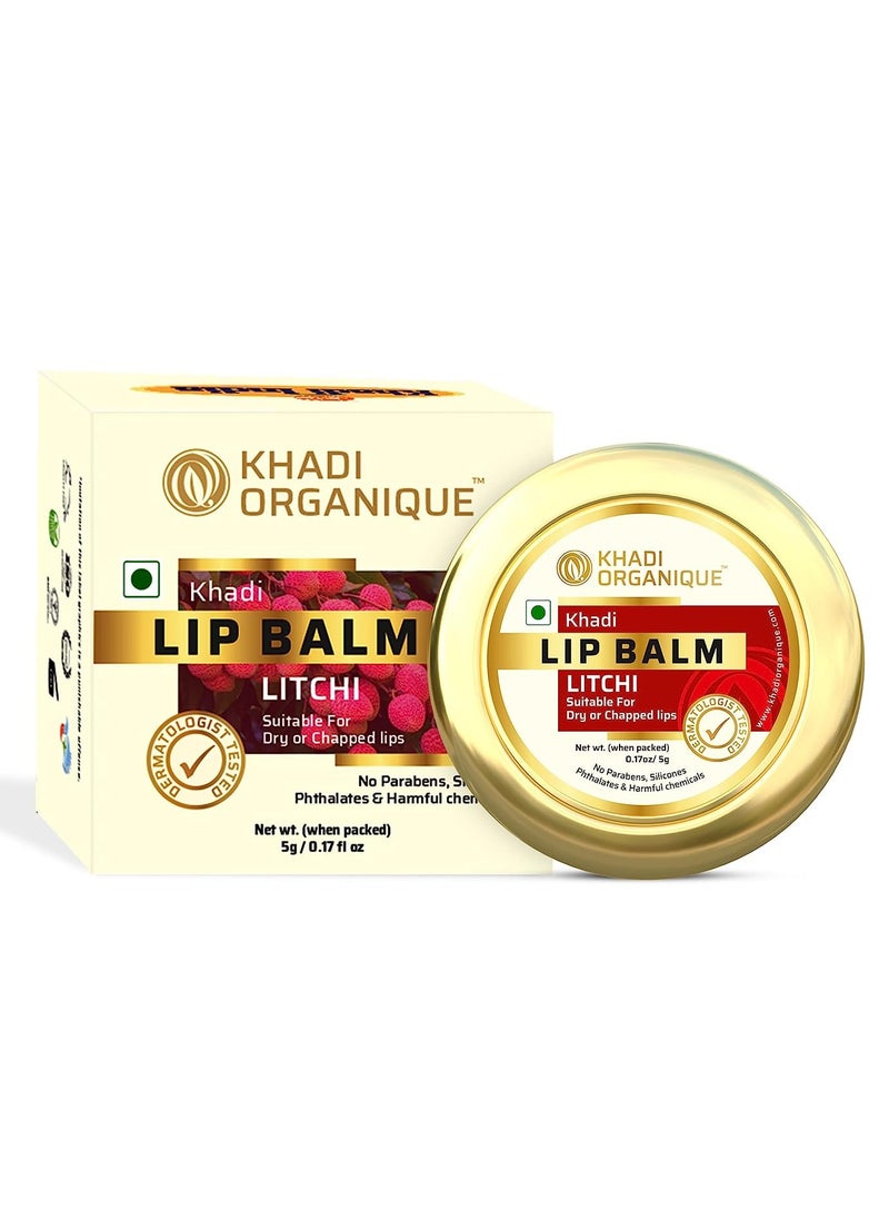 Khadi ORGANIQUE Khadi Organique Litchi Lip Balm 100% Organique 10gm(Pack Of 2)  - Image 2