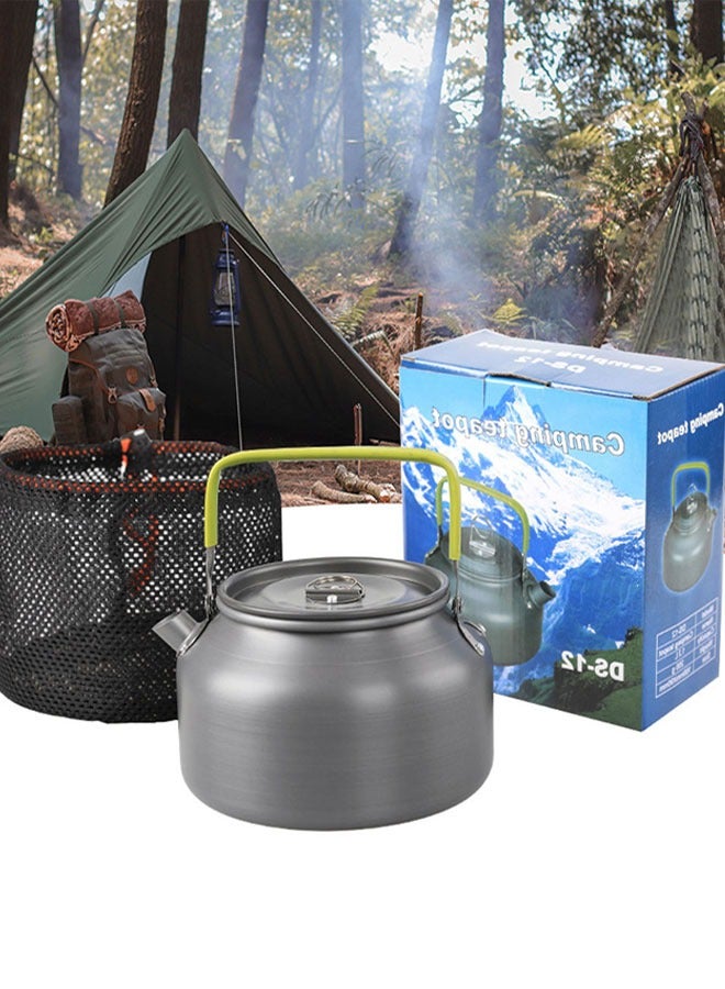 HAWAWA 1.2L Outdoor Camping Kettle Portable, Aluminum Water Pot with Carrying Bag, Compact Lightweight Teapot for Barbecue Picnic Hiking  - Image 5