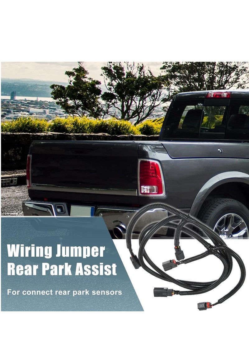 SYOSI - RAM Rear Park Assist Wiring Harness 68031820AA Jumper for DODGE 2009-2020 RAM 1500 10-18 RAM 2500 3500 Rear Parking Bumper Sensor Backup Light Wiring Harness Warning System for Park Sensor Replace - Image 1