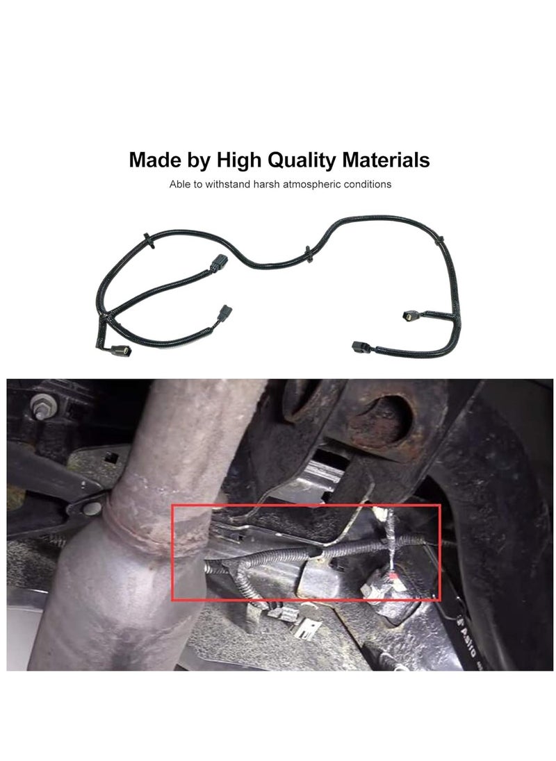 SYOSI - RAM Rear Park Assist Wiring Harness 68031820AA Jumper for DODGE 2009-2020 RAM 1500 10-18 RAM 2500 3500 Rear Parking Bumper Sensor Backup Light Wiring Harness Warning System for Park Sensor Replace - Image 1