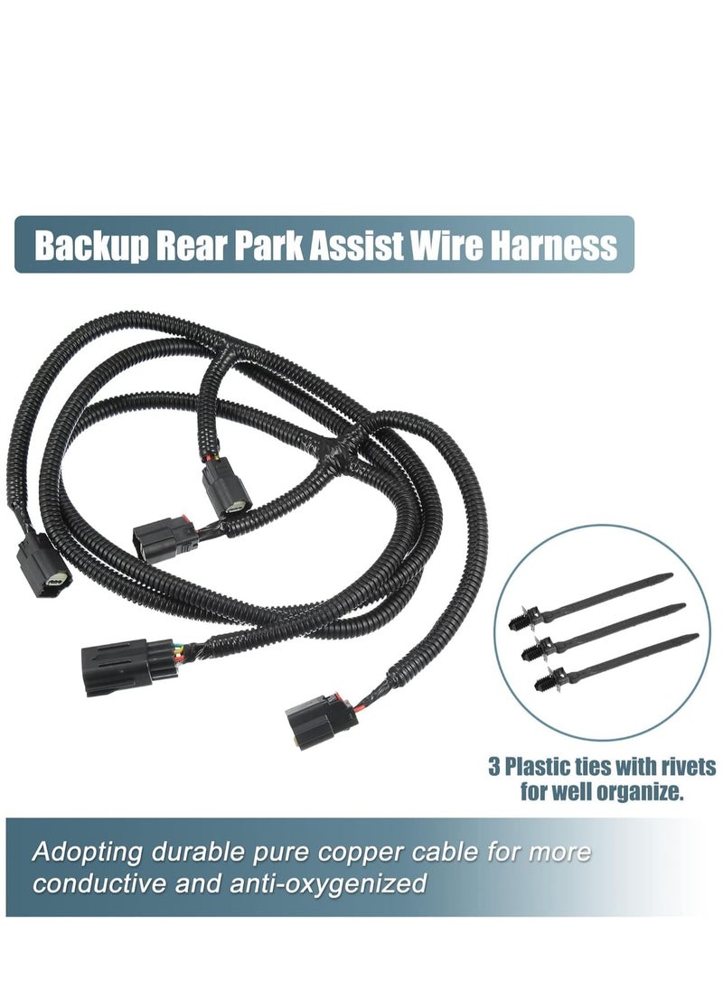 SYOSI - RAM Rear Park Assist Wiring Harness 68031820AA Jumper for DODGE 2009-2020 RAM 1500 10-18 RAM 2500 3500 Rear Parking Bumper Sensor Backup Light Wiring Harness Warning System for Park Sensor Replace - Image 1