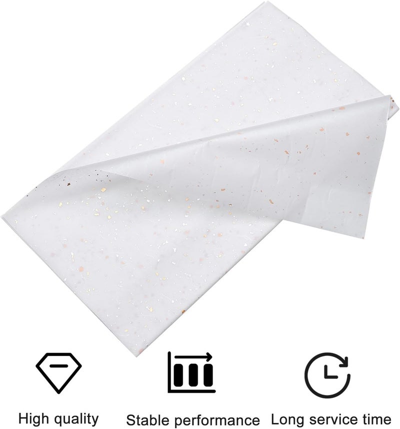 Hohopeti 10pcs Floral Pattern Flower Wrapping Paper DIY Packaging Paper for Bouquets Christmas Box Rice White Color - Image 3